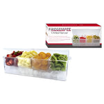 Organizador de Aperitivos con Enfriamiento de 4 Compartimentos y tapa con bisagras