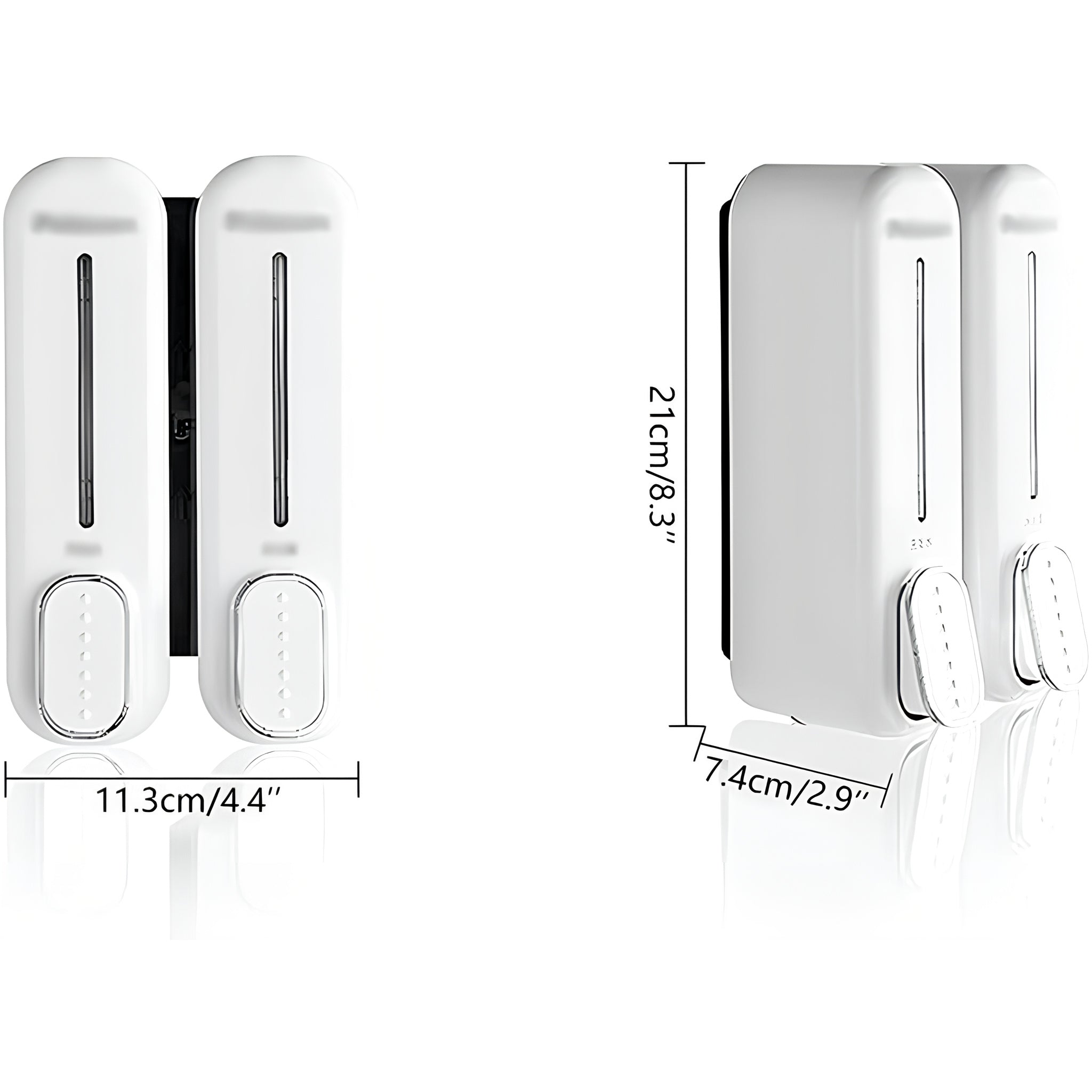 Dispensador Doble de Jabón Empotrable (Baño o Cocina)