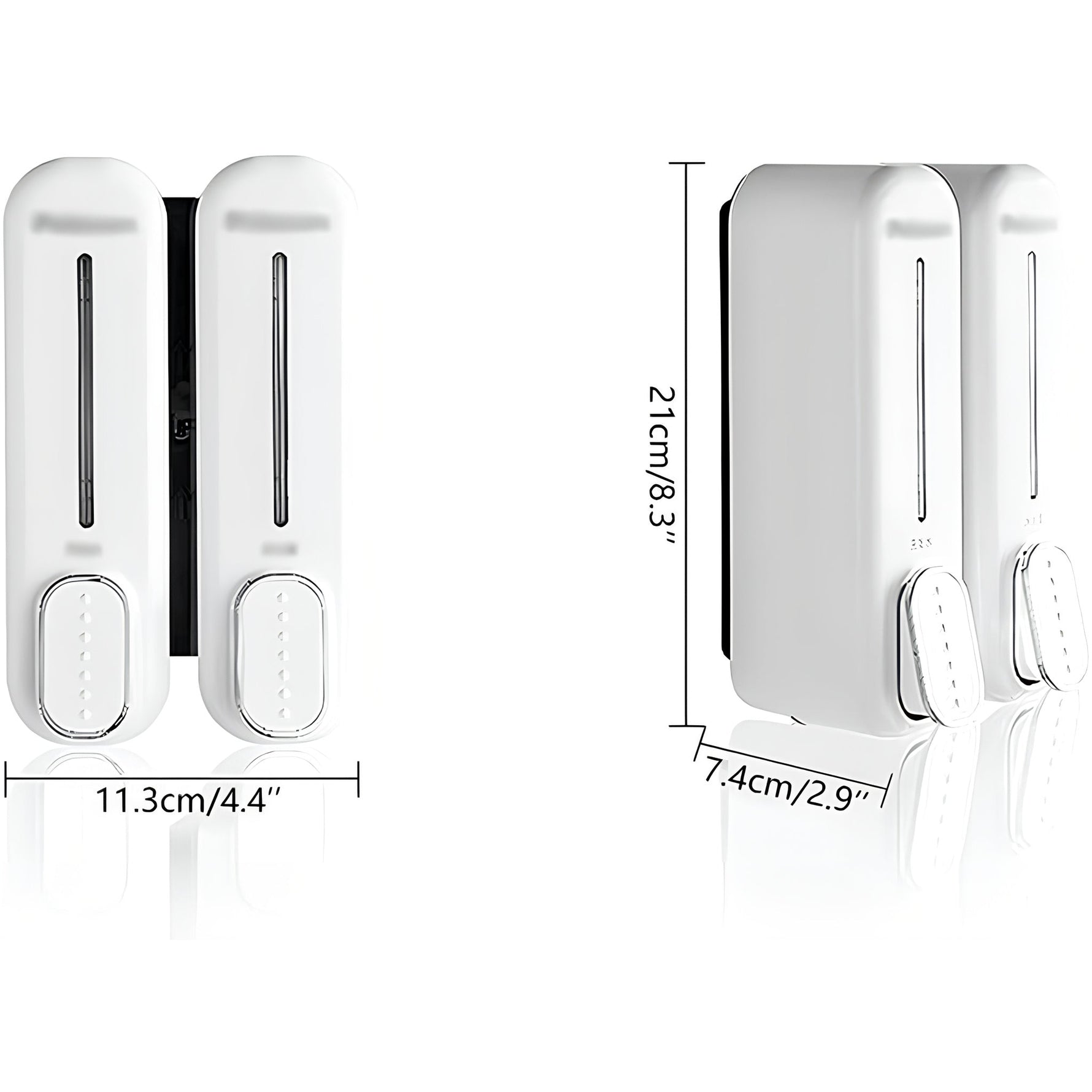 Dispensador Doble de Jabón Empotrable (Baño o Cocina)