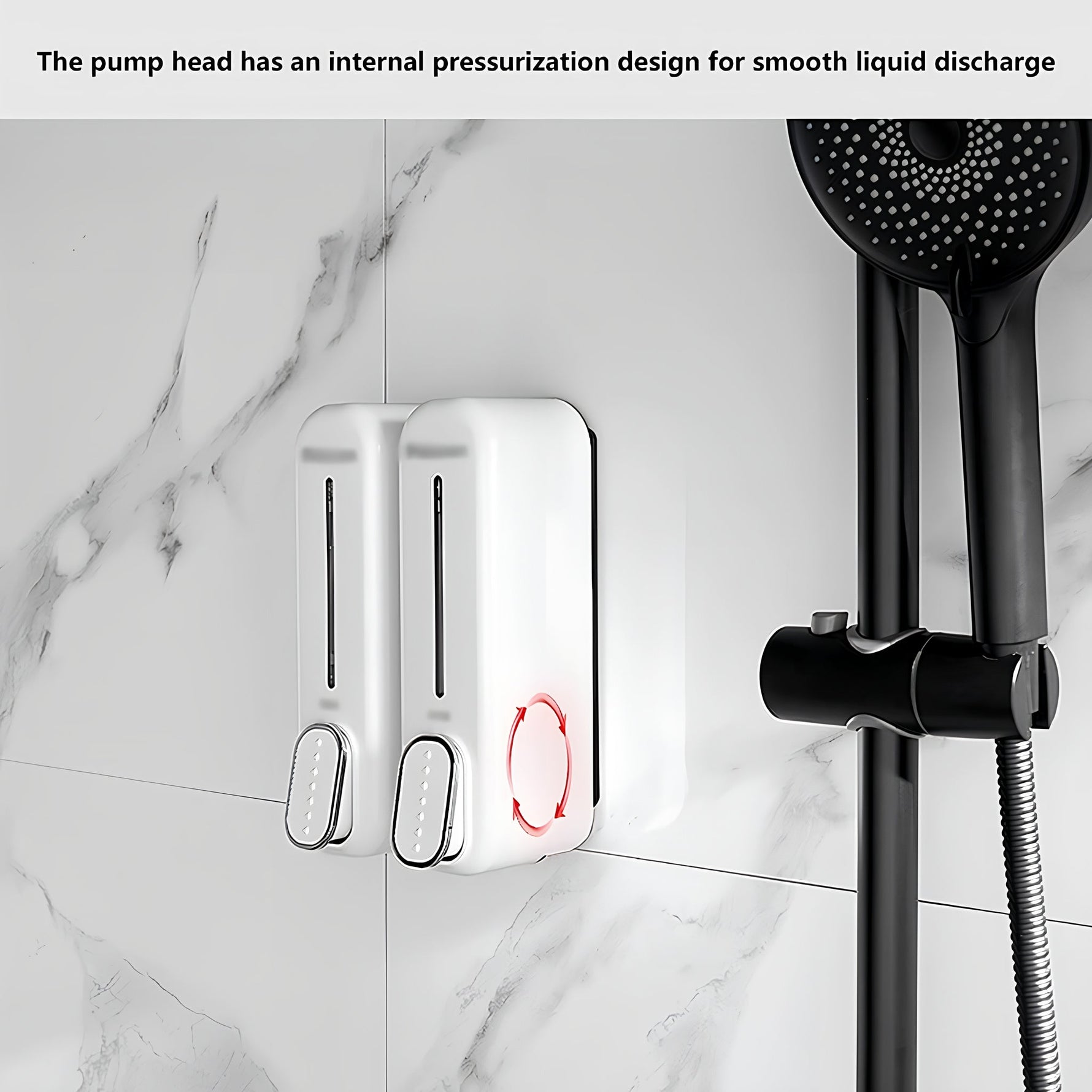 Dispensador Doble de Jabón Empotrable (Baño o Cocina)