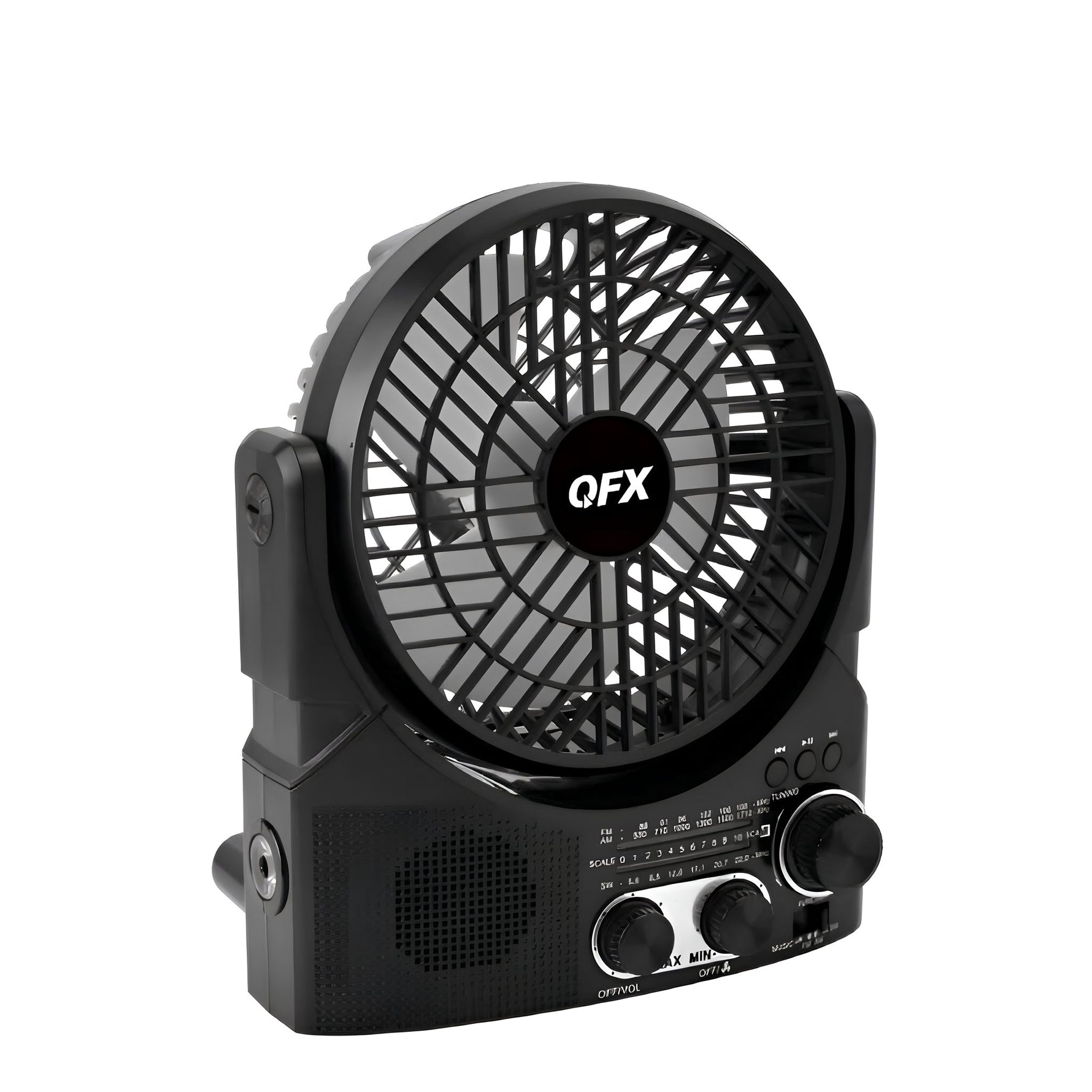 Radio Ventilador 4 en 1 Solar Recargable (6 Pulgadas)