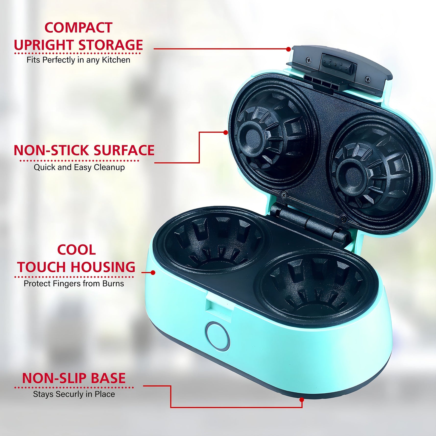 Máquina Doble para Tazones de Waffles (Bowl)