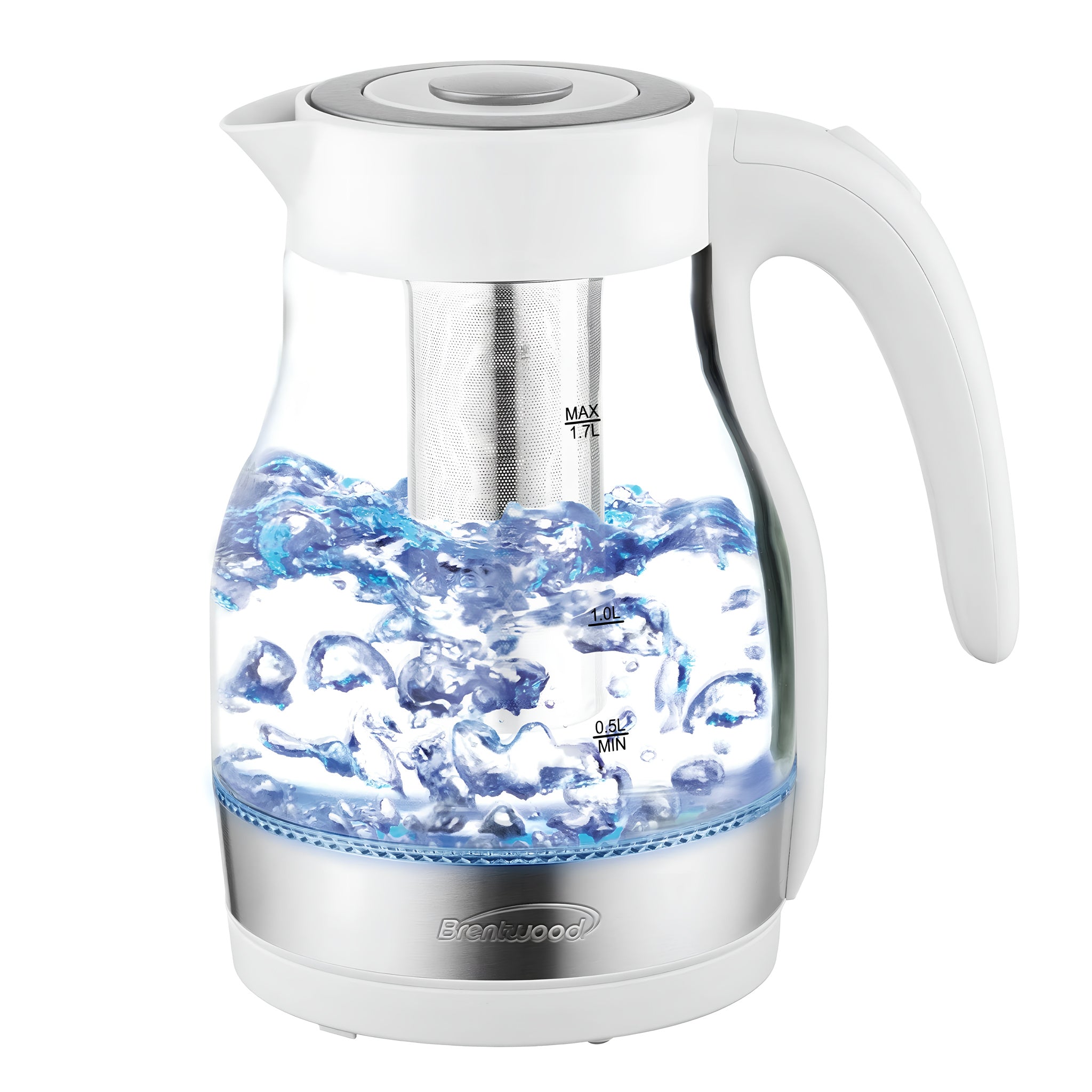 Tetera Eléctrica de Vidrio Borosilicato 1.7 Litros