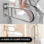 Barra de Apoyo Abatible Acero Inoxidable para Baño