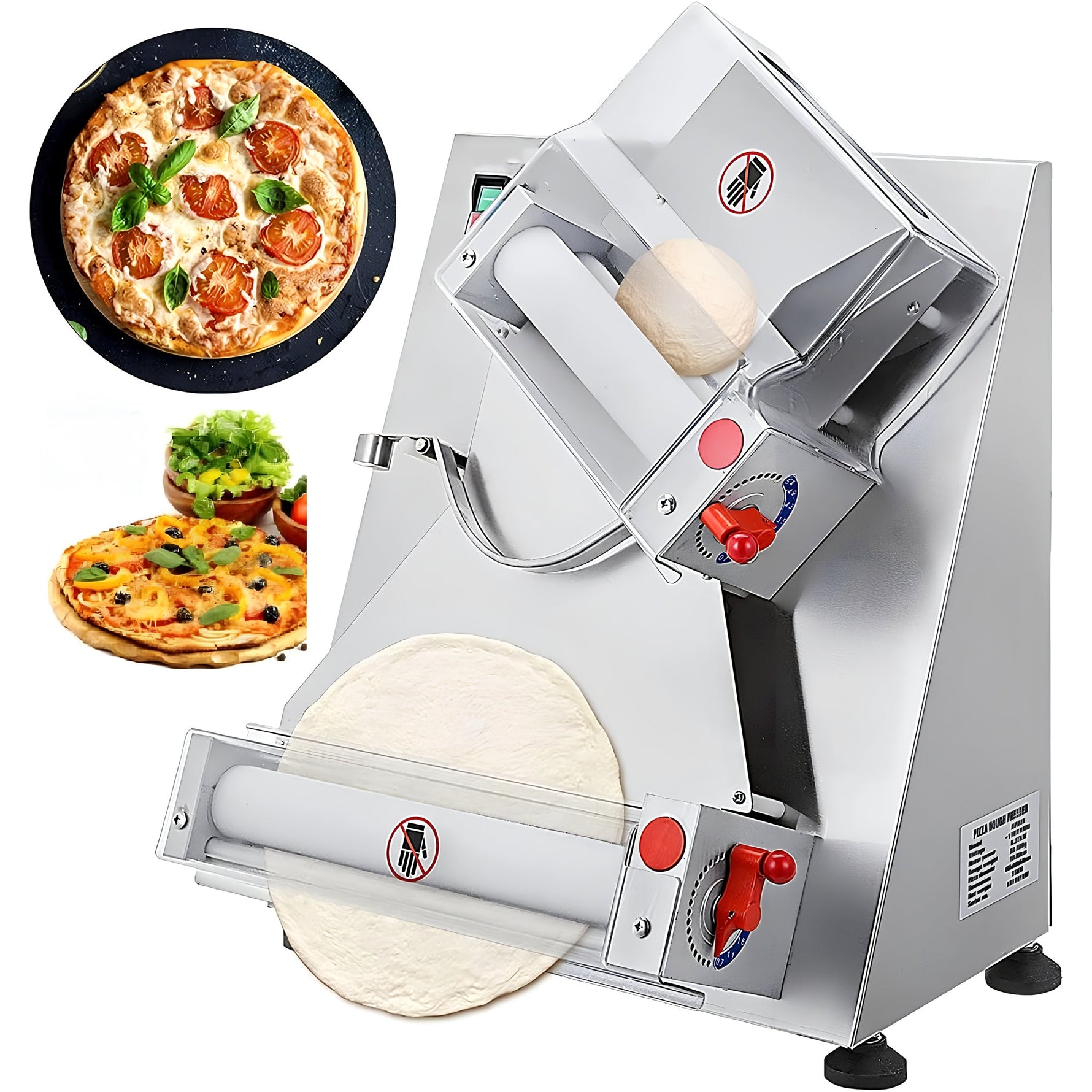 Rodillo Eléctrico Industrial para Masa de Pizza