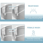 Bidet Delgado de Doble Boquilla para Inodoro
