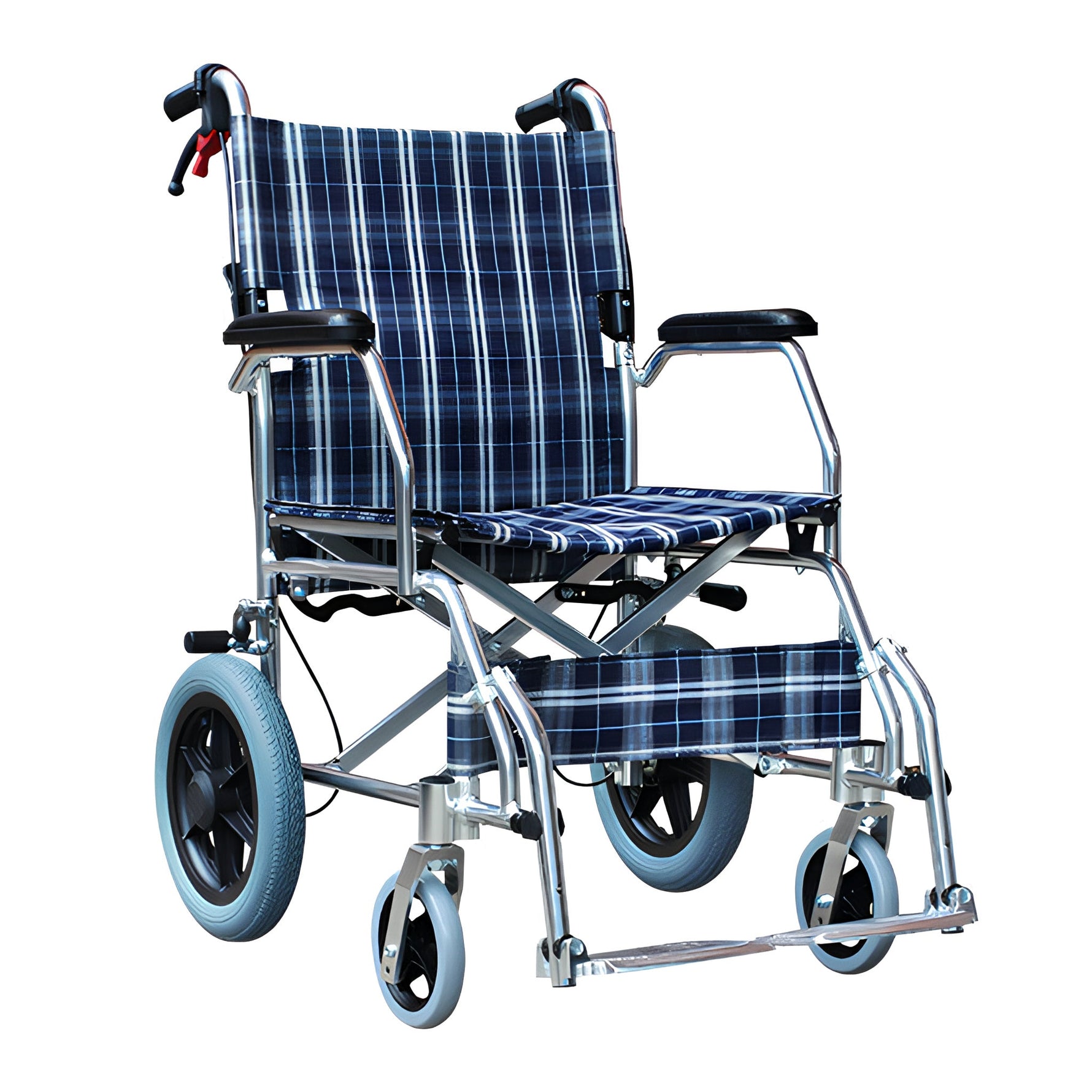 Silla de Ruedas de Transporte de Aluminio