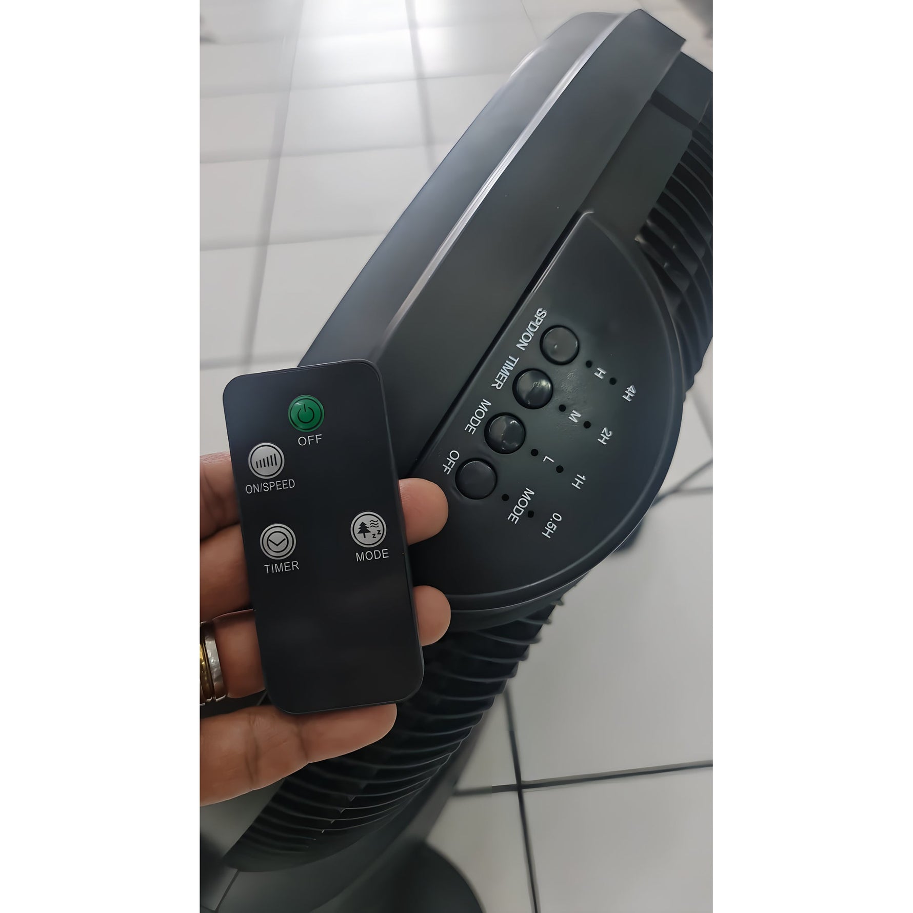 Ventilador de piso de 20" con control remoto