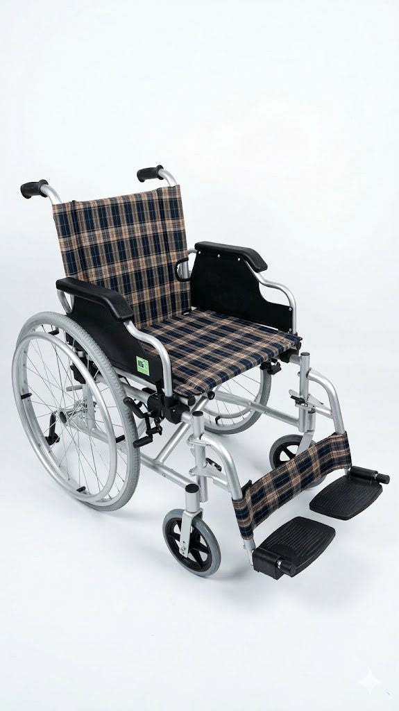 Silla de ruedas de aluminio MARCA ABM MEDICAL CARE