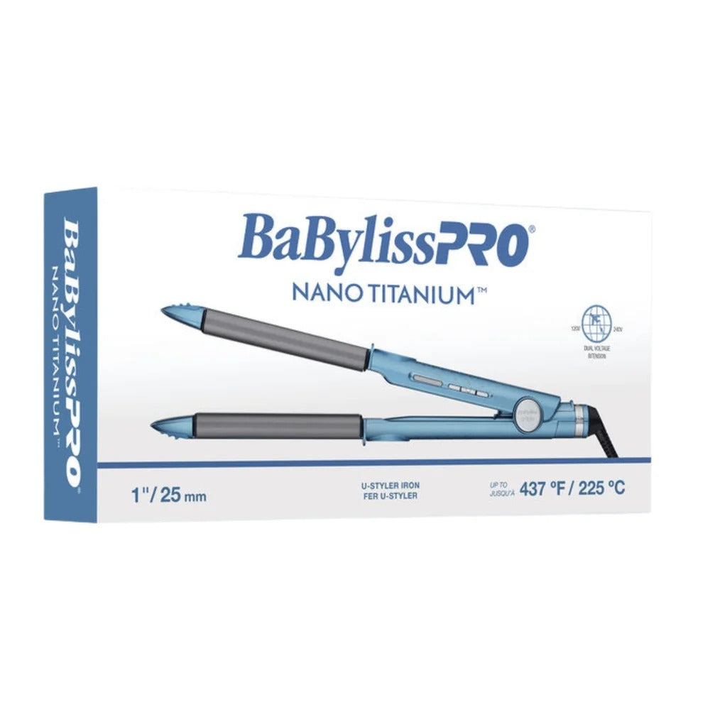 Plancha Alisadora y Moldeadora Profesional Nano Titanium U-Styler de 1"