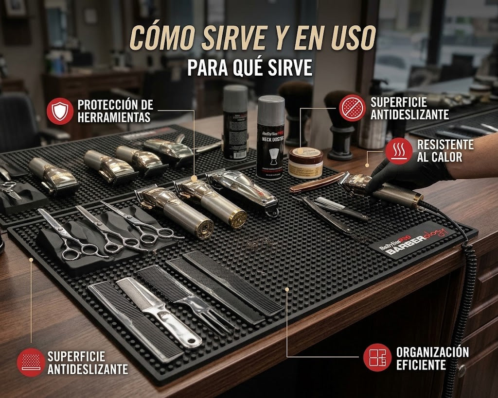 Tapete o Alfombra de Estación para Barbería