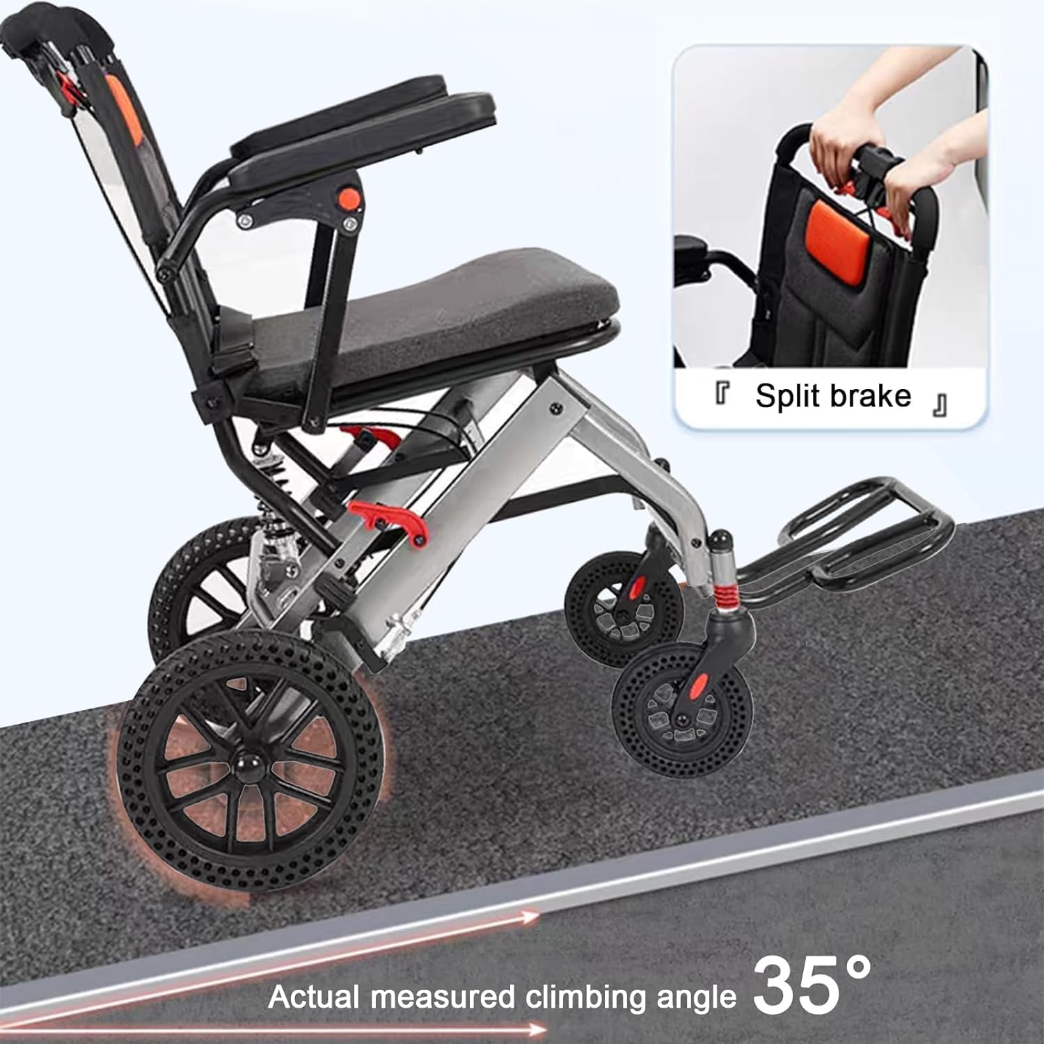 Silla de ruedas de transporte