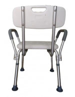 Silla para Ducha con Respaldo y apoya brazos