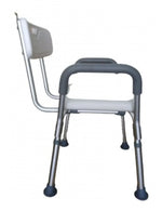 Silla para Ducha con Respaldo y apoya brazos