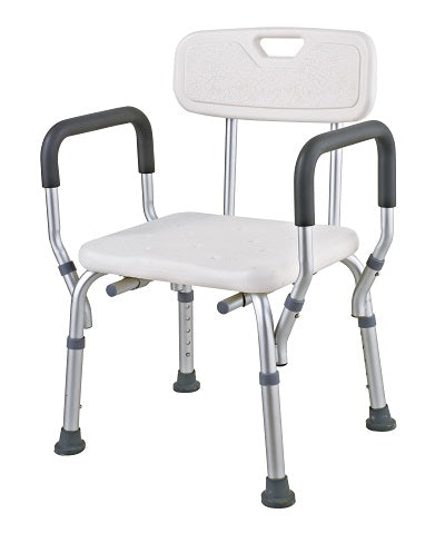 Silla para Ducha con Respaldo y apoya brazos