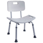 Silla para Ducha con Respaldo y ajustable de altura
