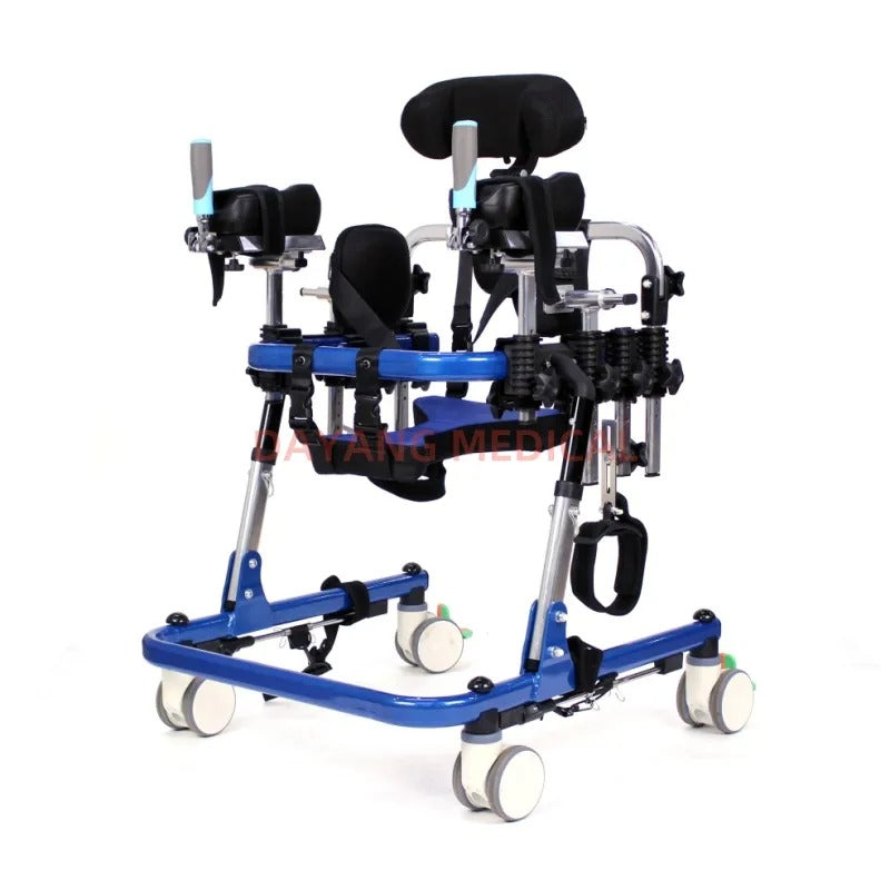Andador plegable de aluminio para niños con parálisis cerebral