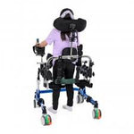 Andador plegable de aluminio para niños con parálisis cerebral