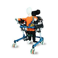 Andador plegable de aluminio para niños con parálisis cerebral