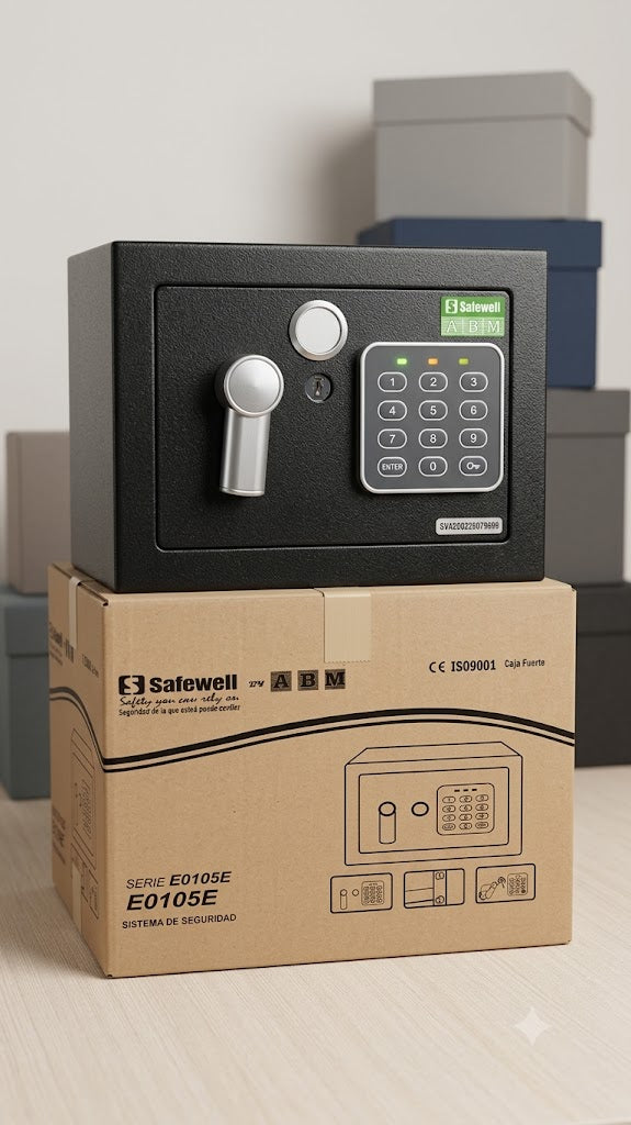 Caja de seguridad con sistema digital y con llave