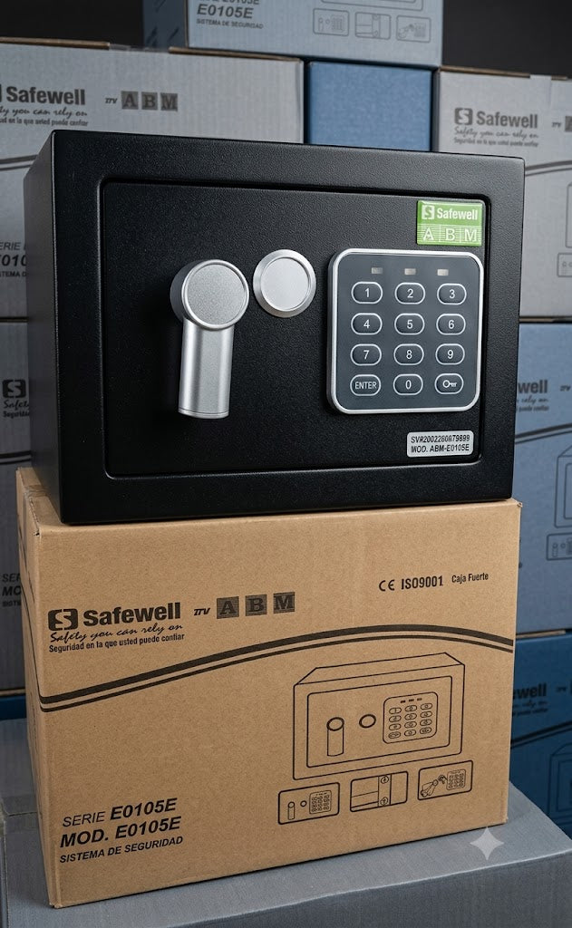 Caja de seguridad con sistema digital y con llave