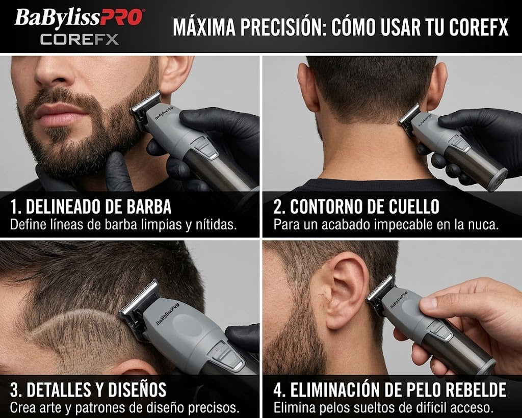 Recortadora (Trimmer) Profesional Inalámbrica para Realizar Delineados