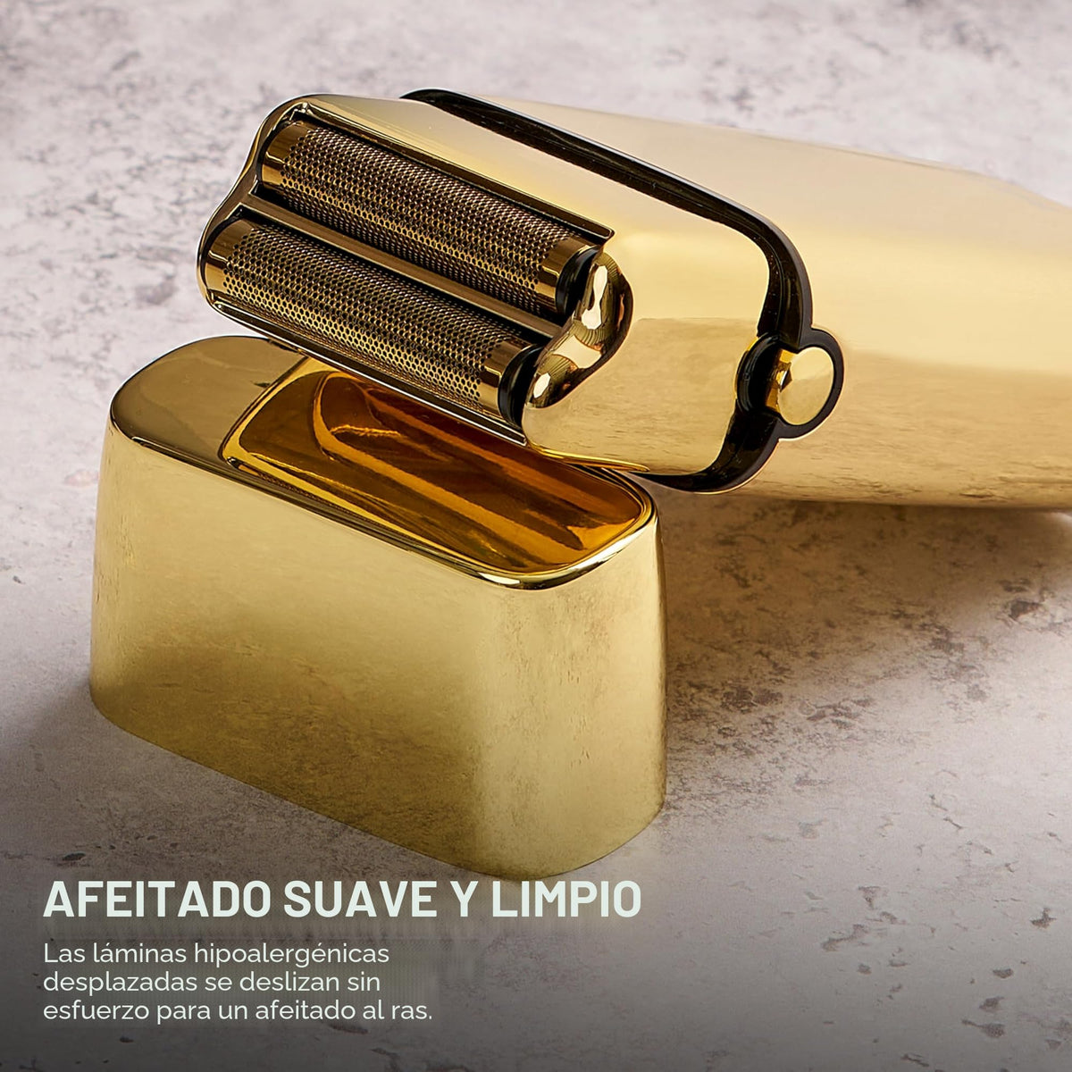 Afeitadora Profesional de Doble Lámina Dorado