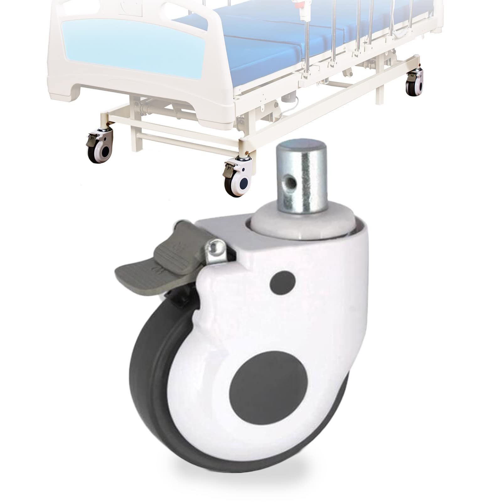 Set de 4 ruedos giratorios de goma de alta elasticidad ABM MEDICAL CARE