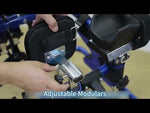 Andador plegable de aluminio para niños con parálisis cerebral
